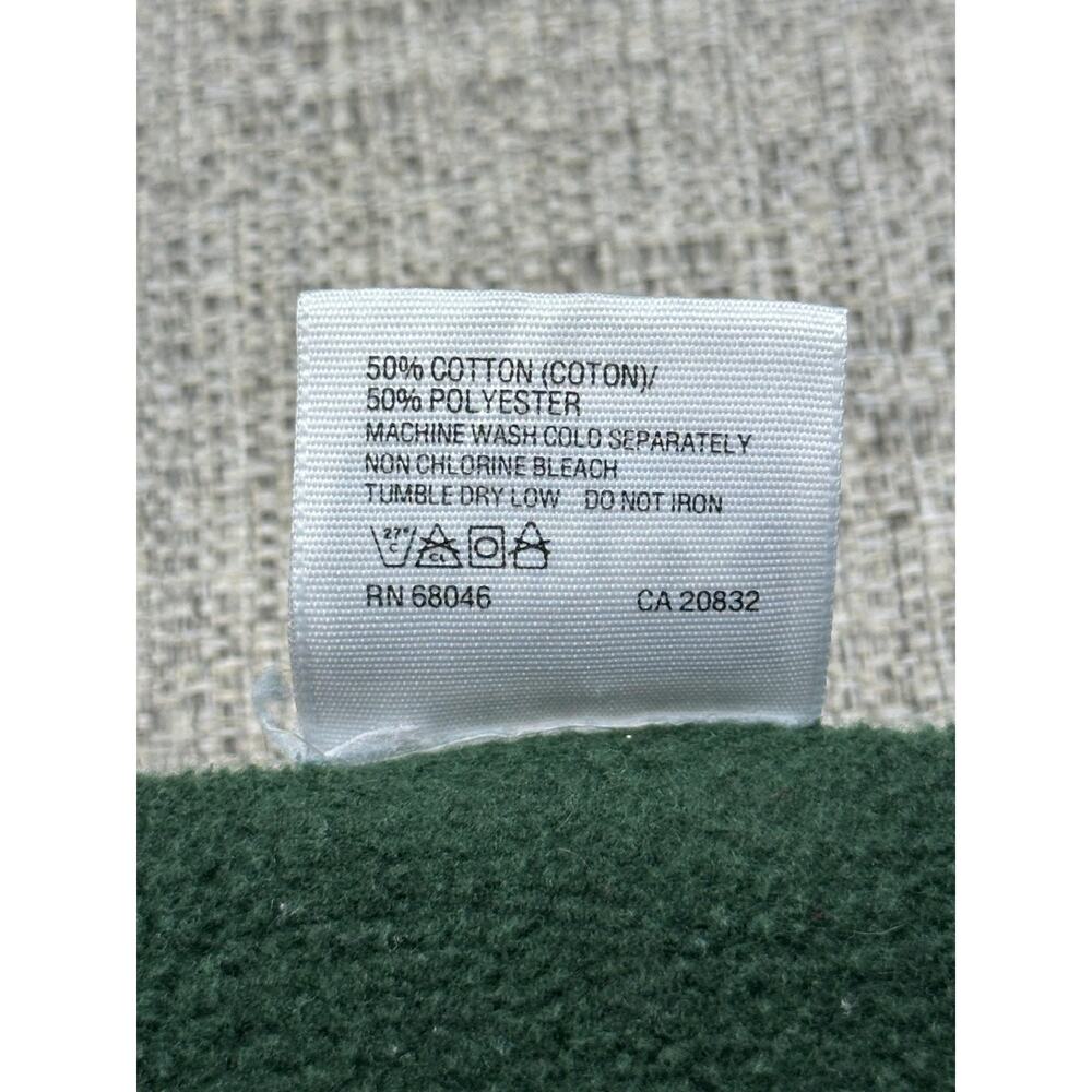 Vintage Cougar Wildlife Sweatshirt Adult XL Green Tultex Pullover Made USA 90s - Picture 11 of 14
